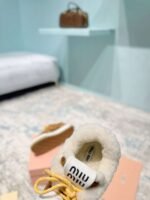 miumiu original cowhide upper wool lining high-end shoes - Image 18