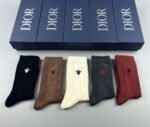DIOR socks with bee logo 5 pairs per box - Image 8