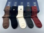 DIOR socks with bee logo 5 pairs per box - Image 4