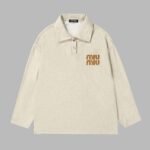 miumiu Long Sleeve Polo Shirt - Image 6