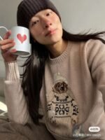 Ralph Lauren Bear Sweater Fashion Casual Knit Sweater - Image 2