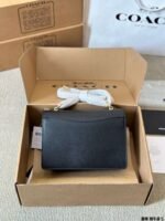 Coach Top quality genuine leather version Flap small square bag - Image 6