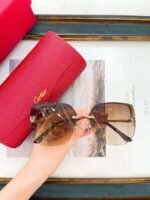 Cartier High quality sunglasses Official website quality 1:1 - Image 6
