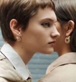 DIOR Golden letter JADIOR earring