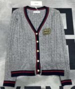 miumiu V-neck knitted sweater coat - Image 2