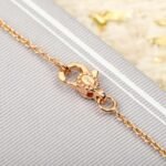 DIOR The high-end version of the rose necklace is made entirely of 925 silver and electroplated with thick gold - Image 6