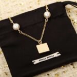 miumiu Square pearl necklace premium version high quality - Image 7