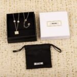 miumiu Square pearl necklace premium version high quality - Image 2