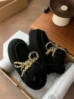 UGG autumn and winter new products increase the height of the thick bottom lace-up short boots lining wool material - Image 9