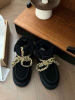 UGG autumn and winter new products increase the height of the thick bottom lace-up short boots lining wool material - Image 8