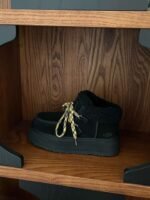 UGG autumn and winter new products increase the height of the thick bottom lace-up short boots lining wool material - Image 5