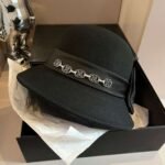 Chanel 100% wool formal hat 57cm - Image 10