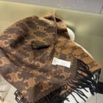 CELINE 100% cashmere scarf Official website version 36X190cm - Image 2