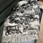 DIOR 59% cashmere, 41% wool   Christian Dior scarf - Image 9