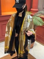 Hermès cashmere scarf 100% selected pure cashmere Official website 1:1 version, high-end scarf 110X200CM - Image 3