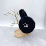 Dior autumn and winter all-match earmuffs fiber fur super warm - Image 10