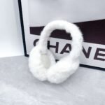 Dior autumn and winter all-match earmuffs fiber fur super warm - Image 2