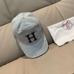 HERMES Original single embroidered baseball cap - Image 19