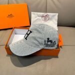 HERMES Original single embroidered baseball cap - Image 20