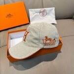 HERMES Original single embroidered baseball cap - Image 12