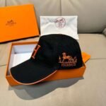 HERMES Original single embroidered baseball cap - Image 4