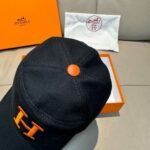 HERMES Original single embroidered baseball cap - Image 7