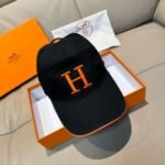 HERMES Original single embroidered baseball cap