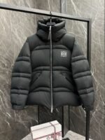 Loewe embroidered black down jacket