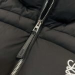 Loewe embroidered black down jacket - Image 7