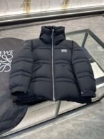 Loewe embroidered black down jacket - Image 5