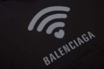 Balenciaga Sweatshirt New WiFi Foam Print Couple Casual Hooded Sweatshirt 400g heavy terry fabric - Image 9