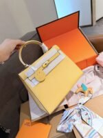 Hermès bag first layer cowhide material 25x19cm - Image 7