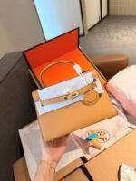 Hermès bag first layer cowhide material 25x19cm - Image 12