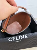 Celine Small Smooth Cowhide Leather Handbag Cowhide Material Premium Edition Bag Size: 16x19x12cm - Image 12