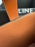 Celine Small Smooth Cowhide Leather Handbag Cowhide Material Premium Edition Bag Size: 16x19x12cm - Image 11