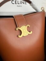 Celine Small Smooth Cowhide Leather Handbag Cowhide Material Premium Edition Bag Size: 16x19x12cm - Image 8