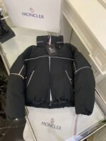 Moncler New Autumn and Winter Klais Women’s Stand Collar Short Down Jacket Reflective down jacket - Image 8