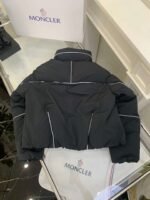 Moncler New Autumn and Winter Klais Women’s Stand Collar Short Down Jacket Reflective down jacket - Image 5