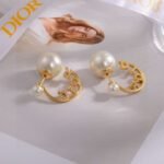 DIOR Pearl Earrings CD  Premium Edition - Image 3