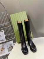GUCCI Autumn/Winter Runway-Style Equestrian Boots, Made of Cowhide, Heel 3.5cm, Boot Opening 39cm, Shaft 37cm - Image 9