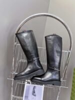 GUCCI Autumn/Winter Runway-Style Equestrian Boots, Made of Cowhide, Heel 3.5cm, Boot Opening 39cm, Shaft 37cm - Image 4