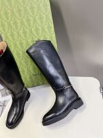 GUCCI Autumn/Winter Runway-Style Equestrian Boots, Made of Cowhide, Heel 3.5cm, Boot Opening 39cm, Shaft 37cm - Image 3