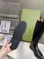GUCCI Autumn/Winter Runway-Style Equestrian Boots, Made of Cowhide, Heel 3.5cm, Boot Opening 39cm, Shaft 37cm - Image 6