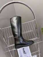 GUCCI Autumn/Winter Runway-Style Equestrian Boots, Made of Cowhide, Heel 3.5cm, Boot Opening 39cm, Shaft 37cm - Image 2