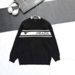 PRADA Knitted crew neck sweater