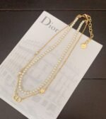 DIOR double pearl necklace Premium - Image 6