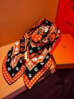 Hermès double-sided cashmere square scarf  Premium 140x140cm - Image 5