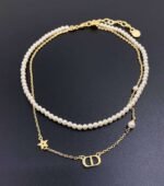 DIOR double pearl necklace Premium - Image 4