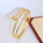 Cartier nail new double layer diamond bracelet - Image 6