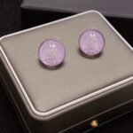 Chanel Purple Crystal Micro Diamond Earrings Premium - Image 7
